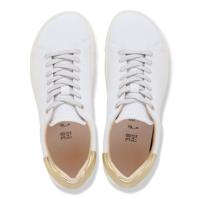Bend Women - White/Gold Leather||Bend pour femmes - Cuir Blanc/or