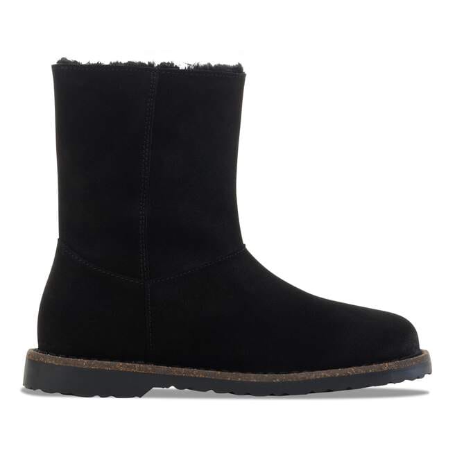 Uppsala Zip - Black Suede Shearling||Uppsala Zip - Suède fourrure noir