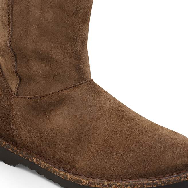Uppsala Zip - Dark Tea Suede Shearling||Uppsala Zip - Suède fourrure thé noir