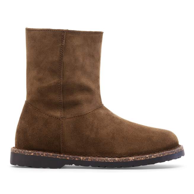 Uppsala Zip - Dark Tea Suede Shearling||Uppsala Zip - Suède fourrure thé noir