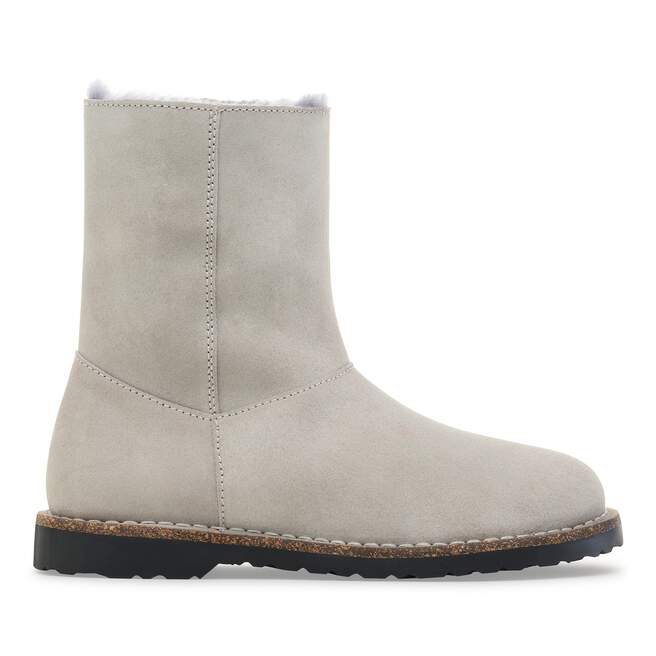 Uppsala Zip - Stone Coin Suede Shearling