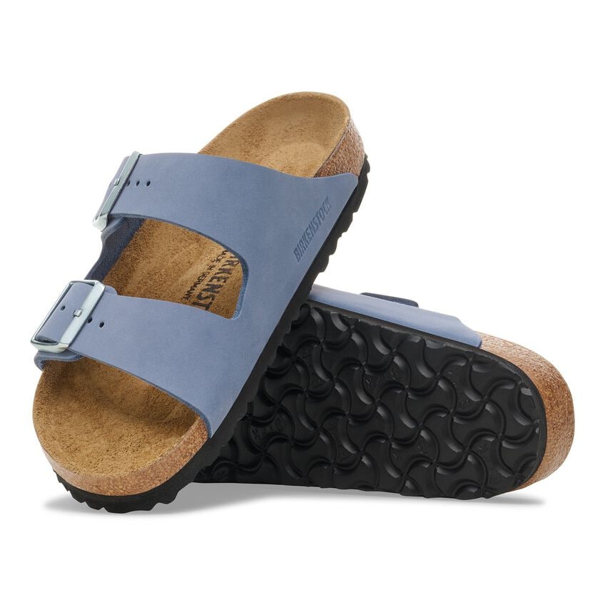 Arizona - Stone Blue Nubuck Leather||Arizona - Cuir nubuck bleu roche