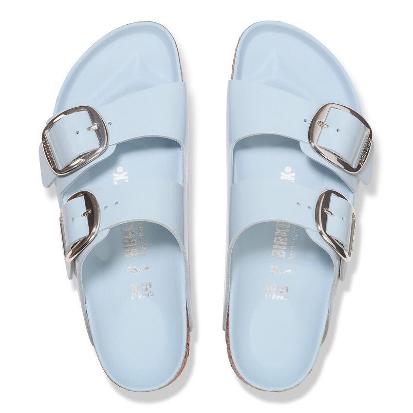 Arizona Big Buckle -  Baby Blue High Shine Leather||Arizona grosses boucles - Cuir bleu pâle