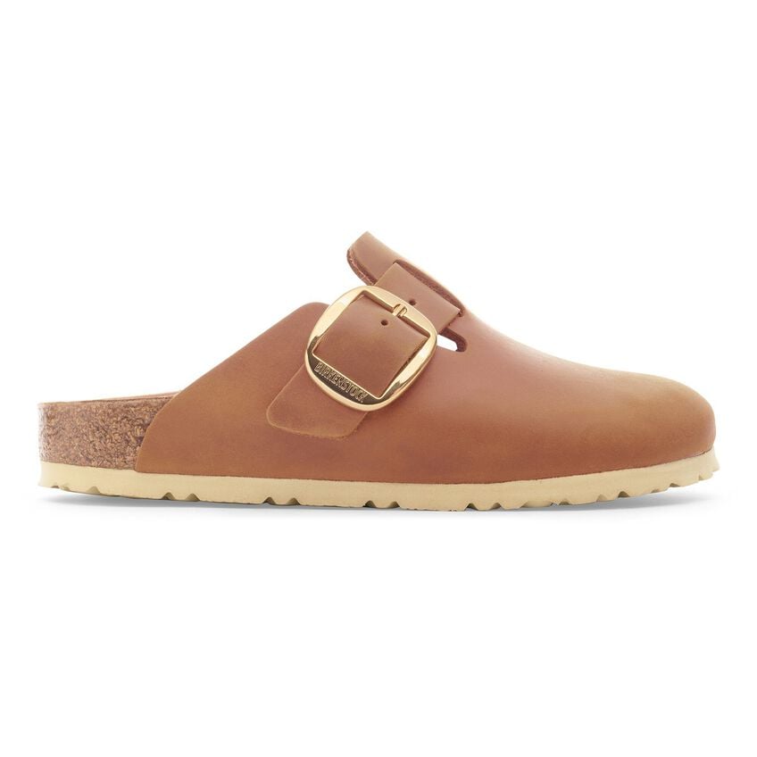 Boston Big Buckle - Cognac Oiled Leather||Boston à grosse boucle - Cuir huilé cognac