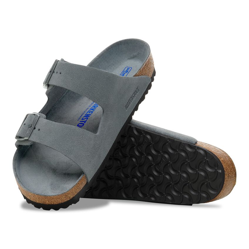Arizona Soft - Basalt Gray Tonal Suede||Arizona assise plantaire souple - Suède gris balsate