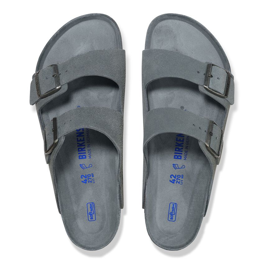 Arizona Soft - Basalt Gray Tonal Suede||Arizona assise plantaire souple - Suède gris balsate