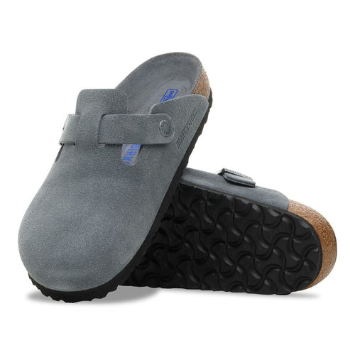Boston Soft - Basalt Grey Tonal Suede||Boston assise plantaire souple - Suède gris balsate