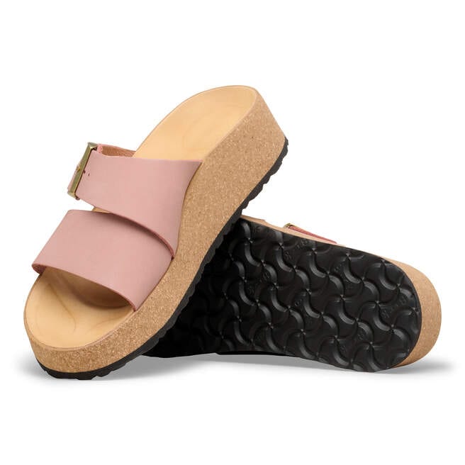 Almina - Pink Clay Nubuck Leather||Almina - Cuir nubuck argile rose