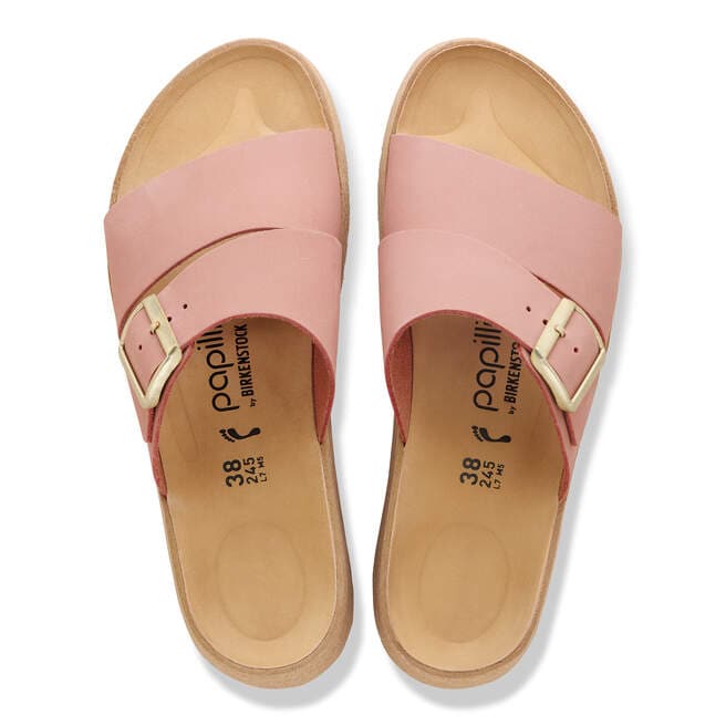 Almina - Pink Clay Nubuck Leather||Almina - Cuir nubuck argile rose