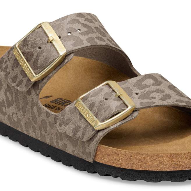 Arizona - Leo Gray Taupe Synthetic||Arizona - Synthétique léopard gris taupe