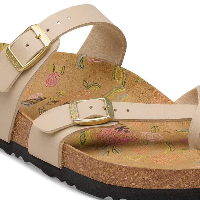 Mayari - Sandcastle Printed Footbed Birko-Flor||Mayari - Birko-Flor sable avec fleurs