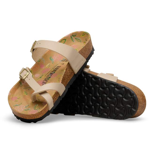 Mayari - Sandcastle Printed Footbed Birko-Flor||Mayari - Birko-Flor sable avec fleurs