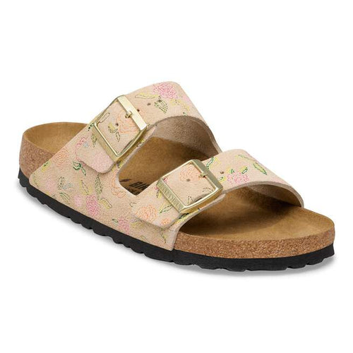 Arizona - Sandcastle Flower Print Suede||Arizona - Suède château de sable imprimé fleuri