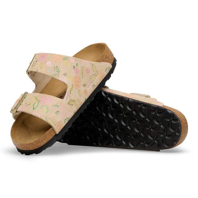 Arizona - Sandcastle Flower Print Suede||Arizona - Suède château de sable imprimé fleuri