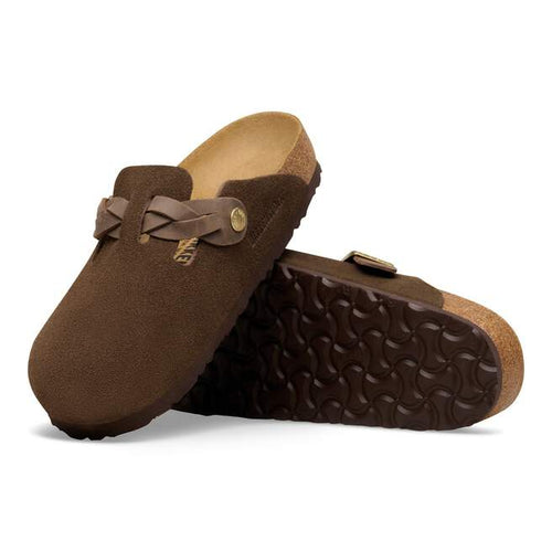Boston Braided - Carafe Suede and Oiled Leather||Boston tressé - Suède et cuir huilé carafe