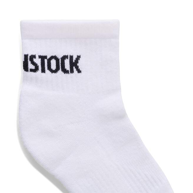 Cotton Crew Ankle Sock - White and Black||Chaussettes au dessus de la cheville en coton - Blanc et noir