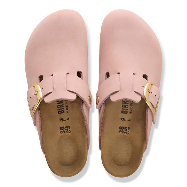 Boston Big Buckle - Soft Pink Nubuck