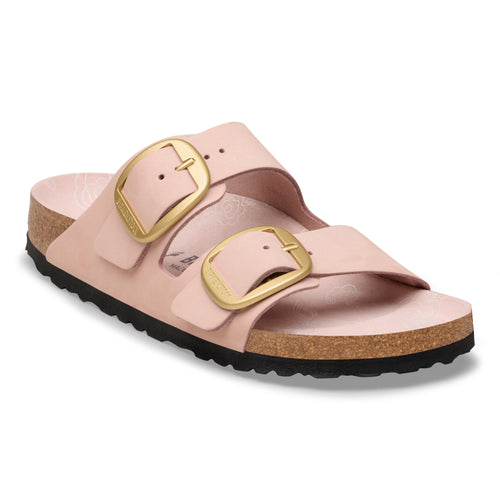 Arizona Big Buckle -  Soft Pink Nubuck Printed Footbed||Arizona Big Buckle - Nubuck rose pâle