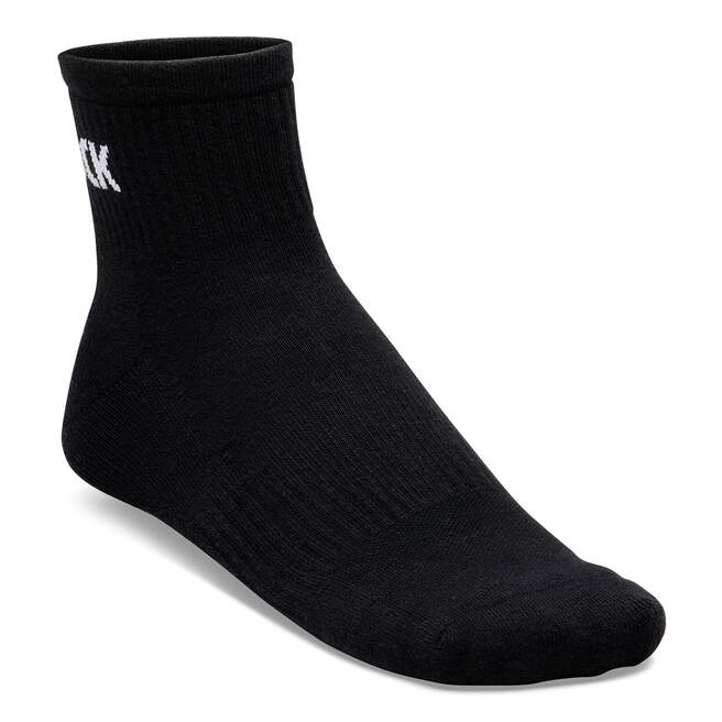 Cotton Crew Ankle Sock - Black White||Chaussettes au dessus de la cheville en coton - Noir et blanc