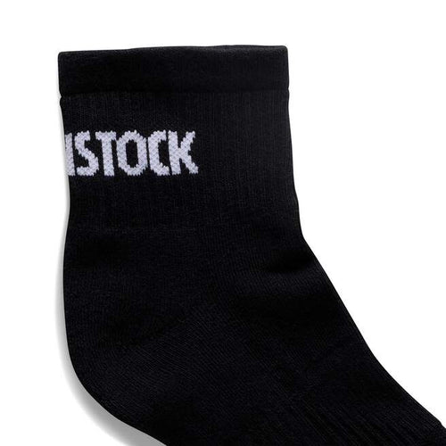 Cotton Crew Ankle Sock - Black White||Chaussettes au dessus de la cheville en coton - Noir et blanc