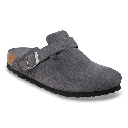 Boston Soft - Charcoal Tonal Suede||Boston assise plantaire souple - Suède tonalité charbon