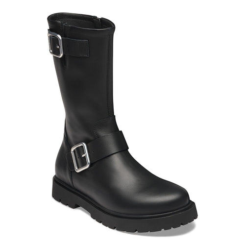 Highwood Mid Buckle - Black Leather||Highwood Mid avec boucle - Cuir noir