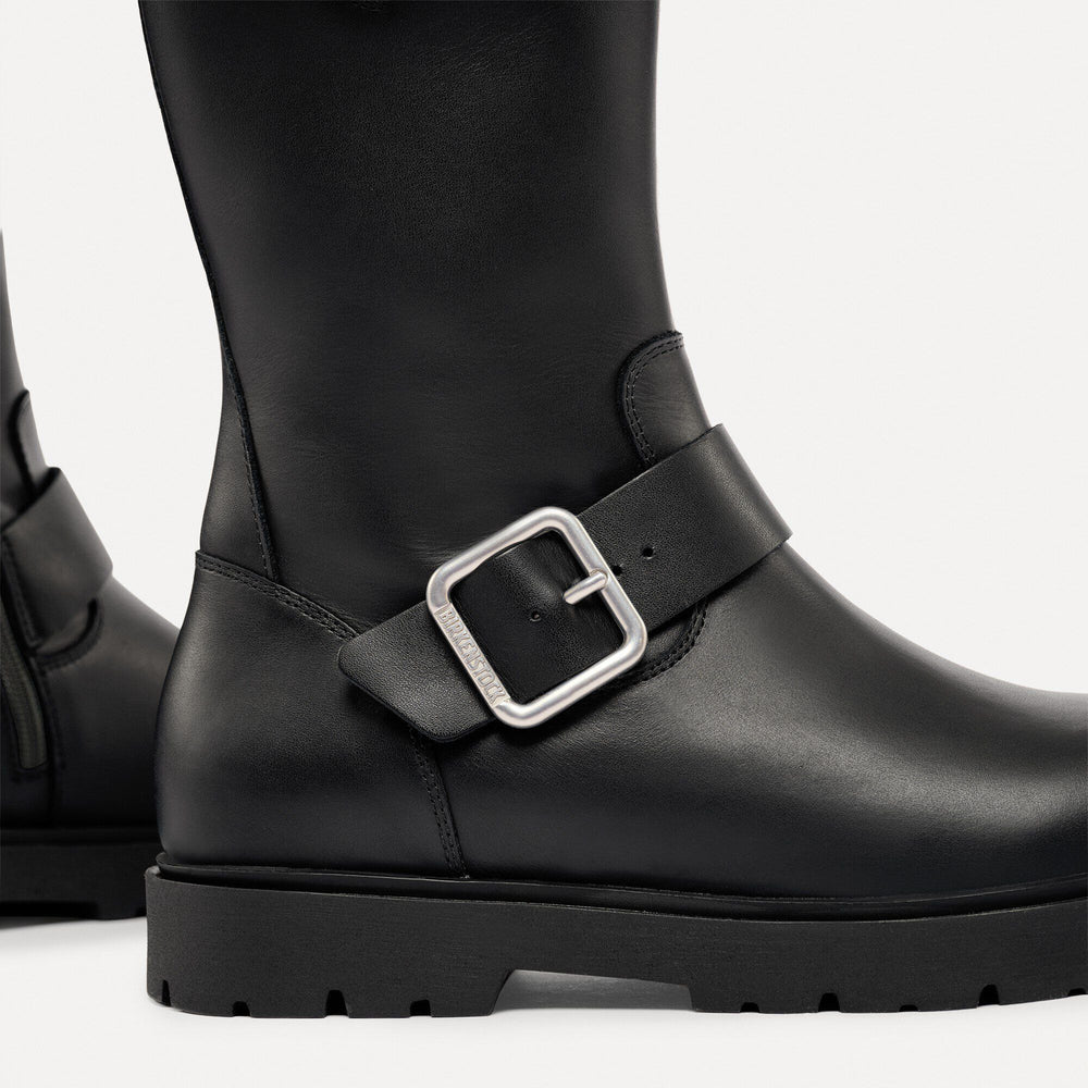 Highwood Mid Buckle - Black Leather||Highwood Mid avec boucle - Cuir noir