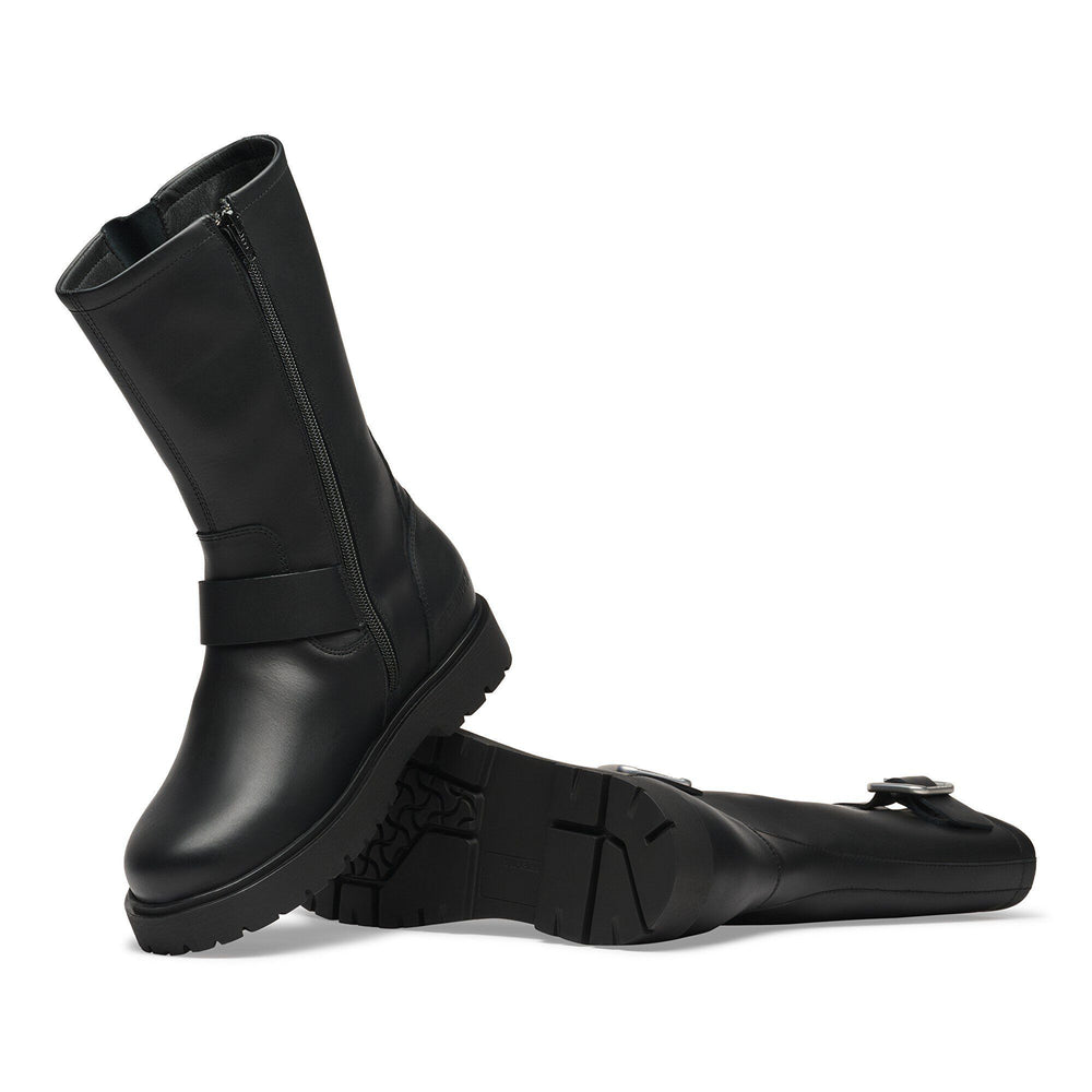 Highwood Mid Buckle - Black Leather||Highwood Mid avec boucle - Cuir noir