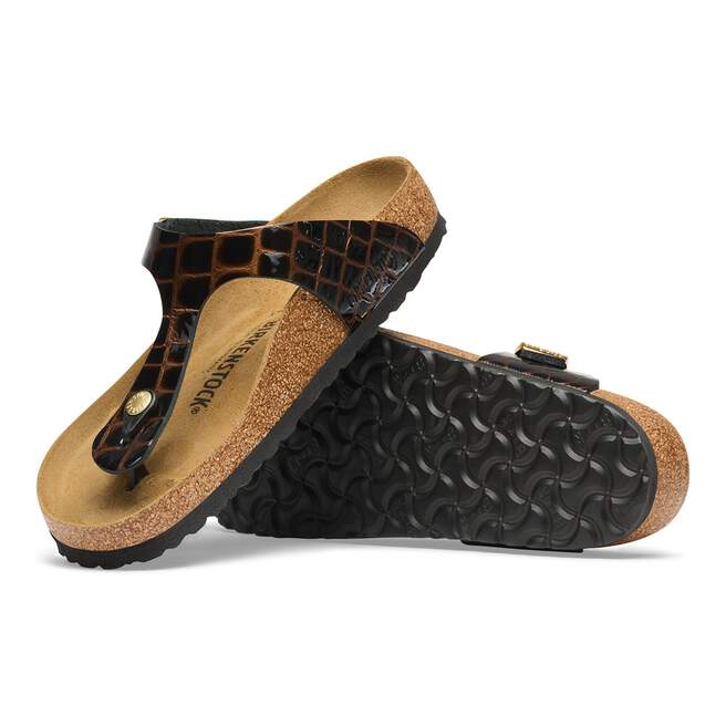 Gizeh - Black Embossed Leather||Gizeh - Cuir grainé noir