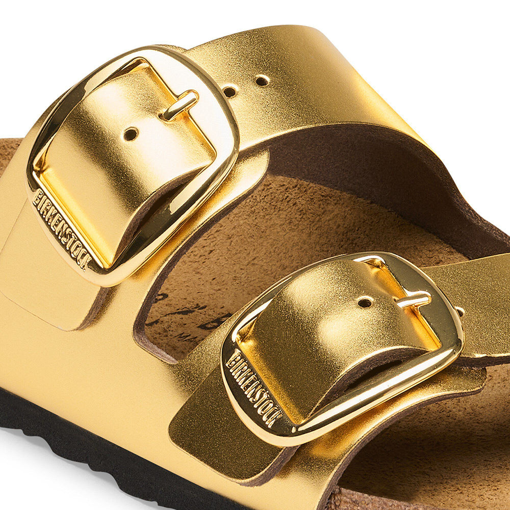 Arizona Big Buckle - Metallic Gold Leather ||Arizona  à grosse boucle - Cuir métallique or