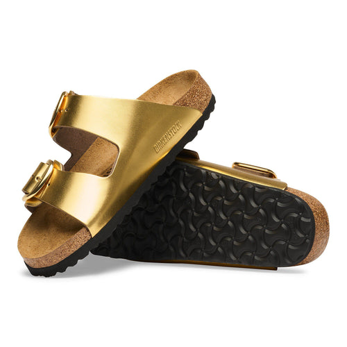 Arizona Big Buckle - Metallic Gold Leather ||Arizona  à grosse boucle - Cuir métallique or