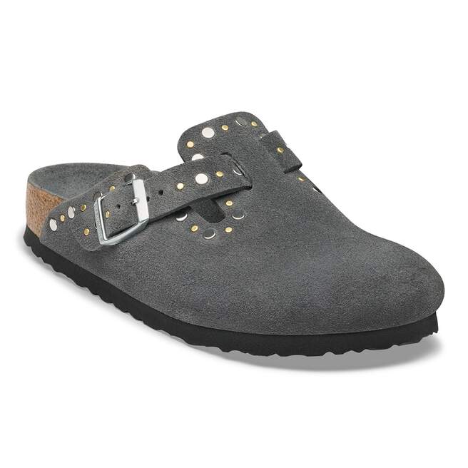 Boston Rivets - Charcoal Suede||Boston rivets - Suède charbon