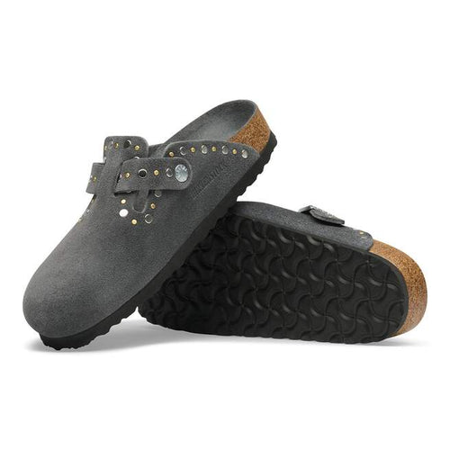 Boston Rivets - Charcoal Suede||Boston rivets - Suède charbon