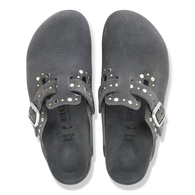 Boston Rivets - Charcoal Suede||Boston rivets - Suède charbon