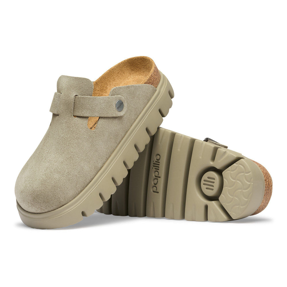 Boston Chunky - Taupe Suede||Boston grosse semelle - Suède taupe