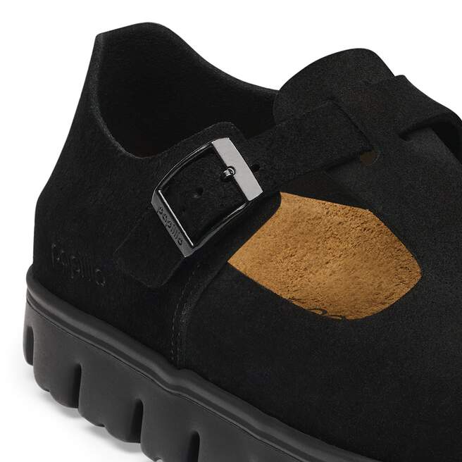 Paris Chunky - Black Suede||Paris grosse semelle - Suède noir