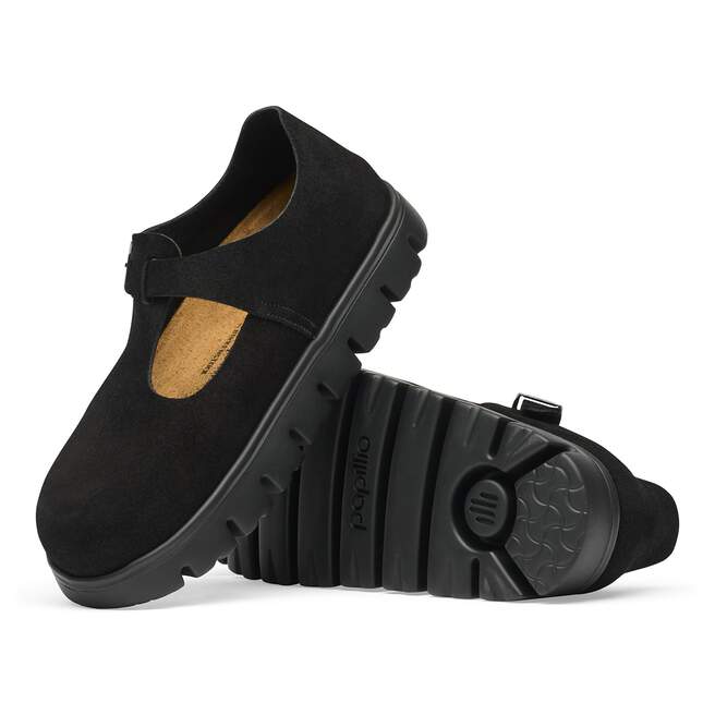 Paris Chunky - Black Suede||Paris grosse semelle - Suède noir