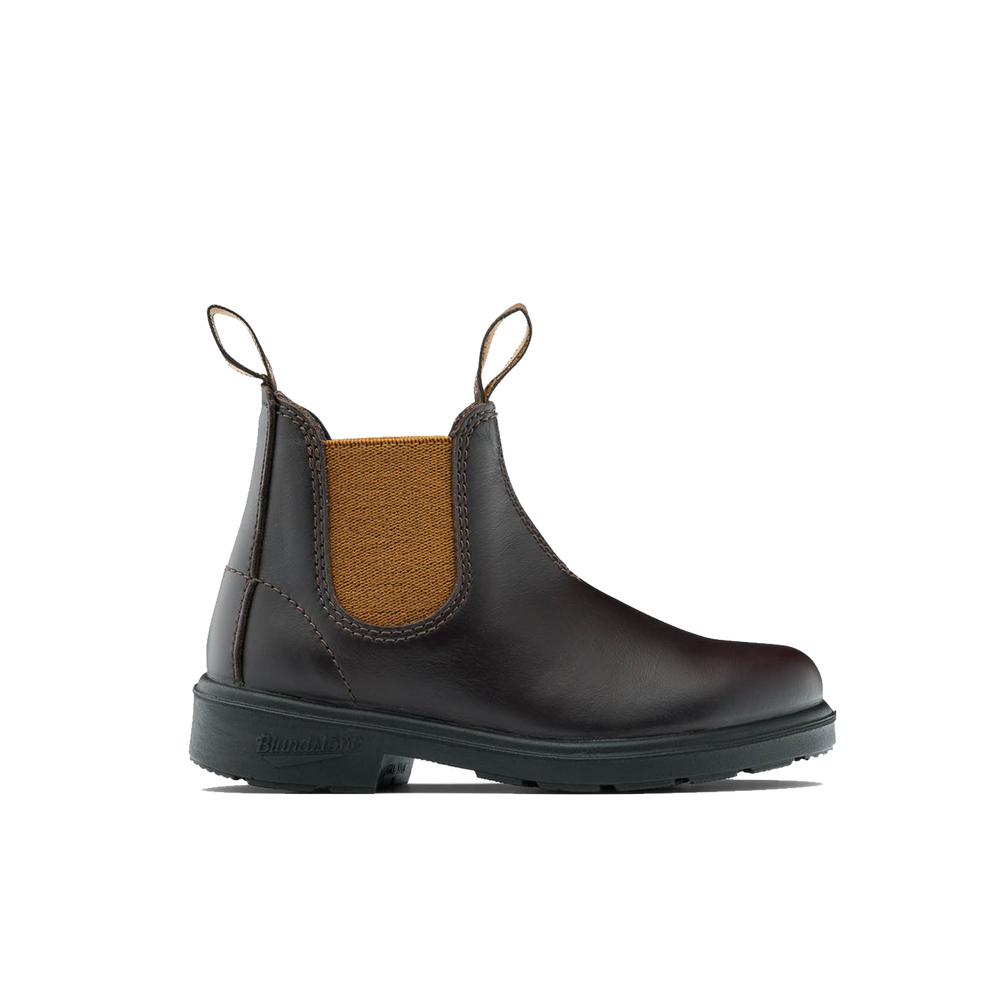 2591 Kids - Brown Leather with Toffee Elastic||2591 Enfants - Cuir brun avec élastique Caramel