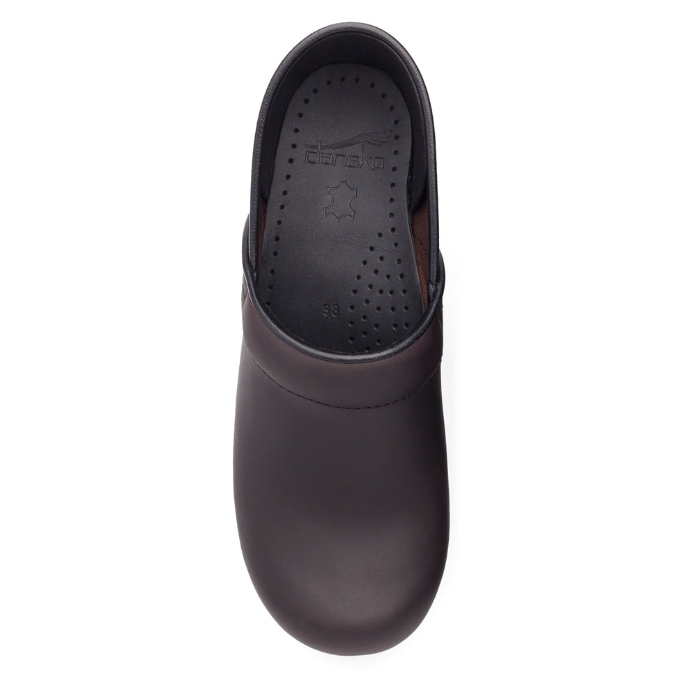 Wide Pro Clog - Antique Brown Oiled Leather