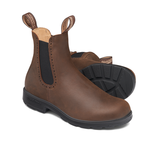 2151 Original Hi-Top Women - Antique Brown Leather||2151 Originales botte montante pour femmes - Cuir brun antique