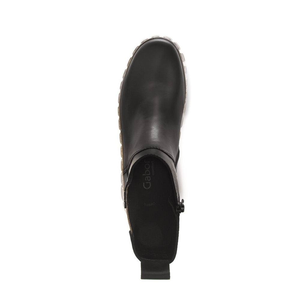 56.481-67 - Black Smooth Leather||56.481-67 - Cuir lisse noir