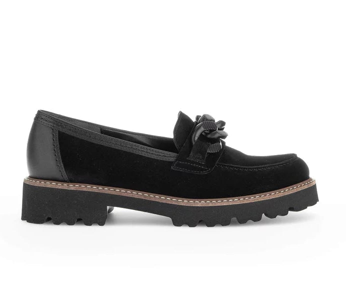 75.240.17 - Black Leather and Suede||75.240.17 Cuir et suède noir