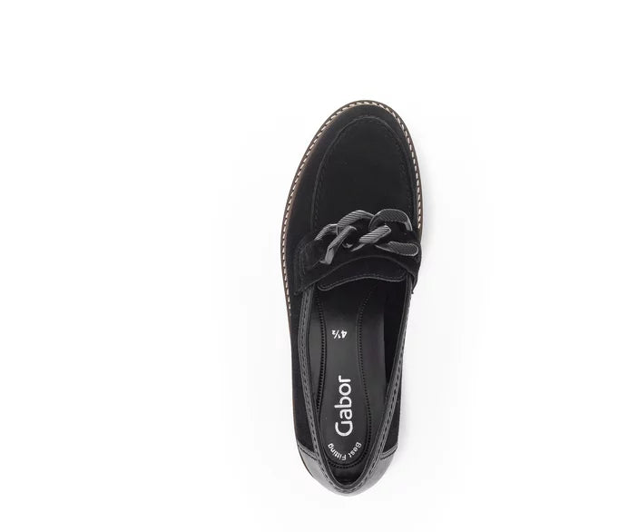 75.240.17 - Black Leather and Suede||75.240.17 Cuir et suède noir