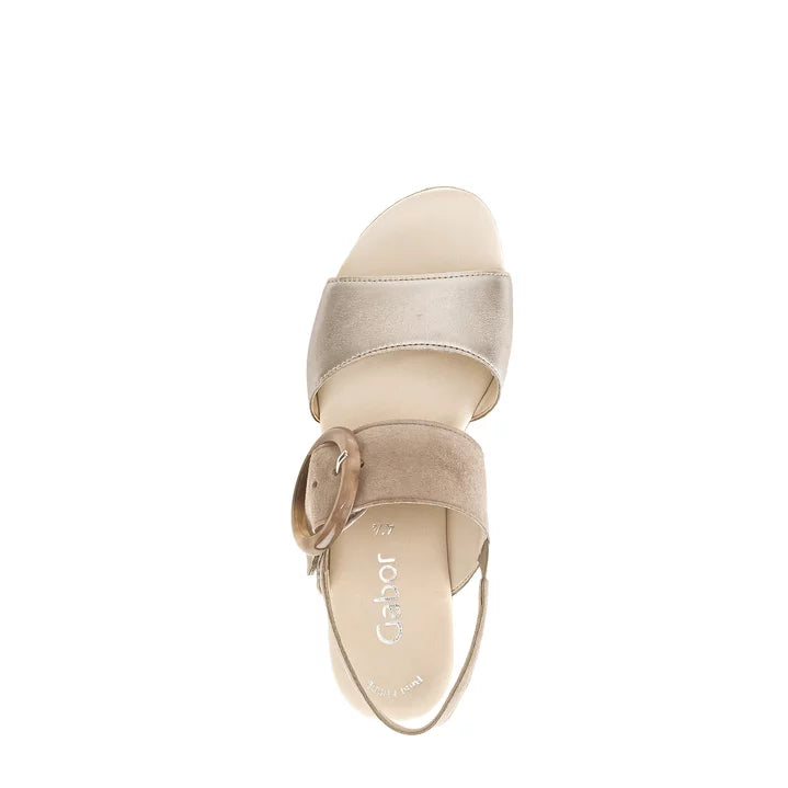 84.645.62 Sandal - Beige Suede||84.645.62 Sandale -  Suède beige
