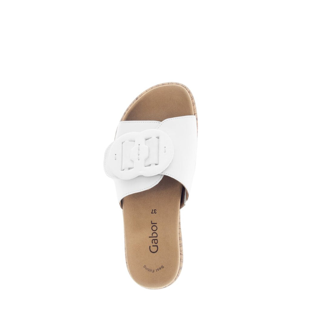 83.760.21 Sandal - White Leather||83.760.21 Sandales - Cuir blanc