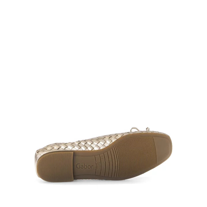 84.145.62 Ballet Flat - Gold Leather||84.145.62 Ballerine - Cuir doré