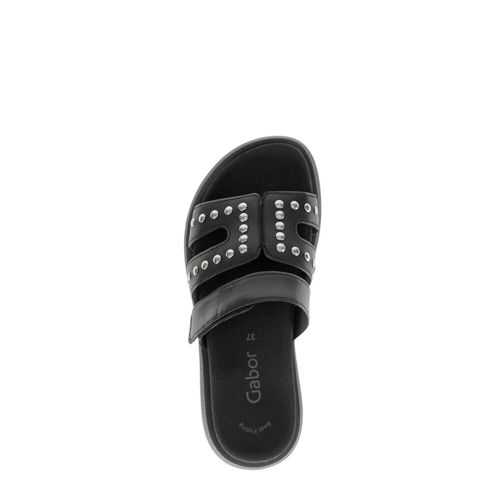 83.753.27 Sandal - Black Leather||83.753.27 Sandales - Cuir noir