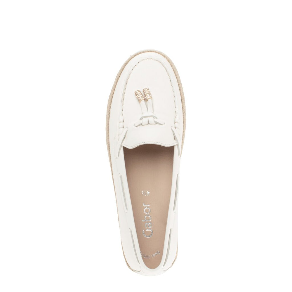 85.223.20 Boat Shoe - White Leather||85.223.20 Mocassin - Cuir blanc