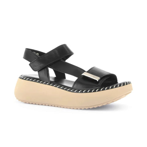 84.593.27 Sandal - Black Leather||84.593.27 Sandale - Cuir noir