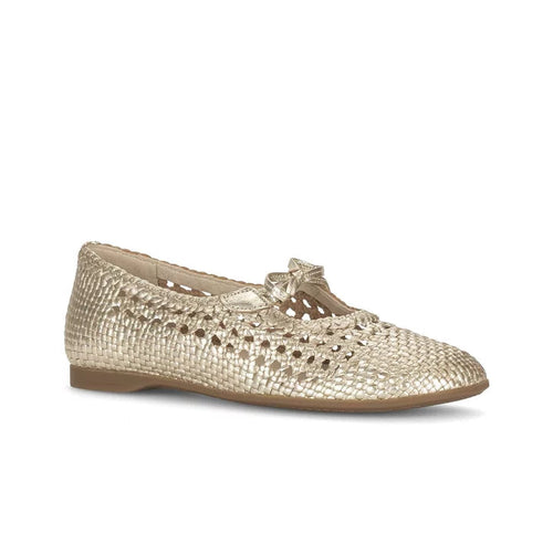 84.158.61 Ballet Flat - Gold Leather||84.158.61 Ballerine - Cuir doré